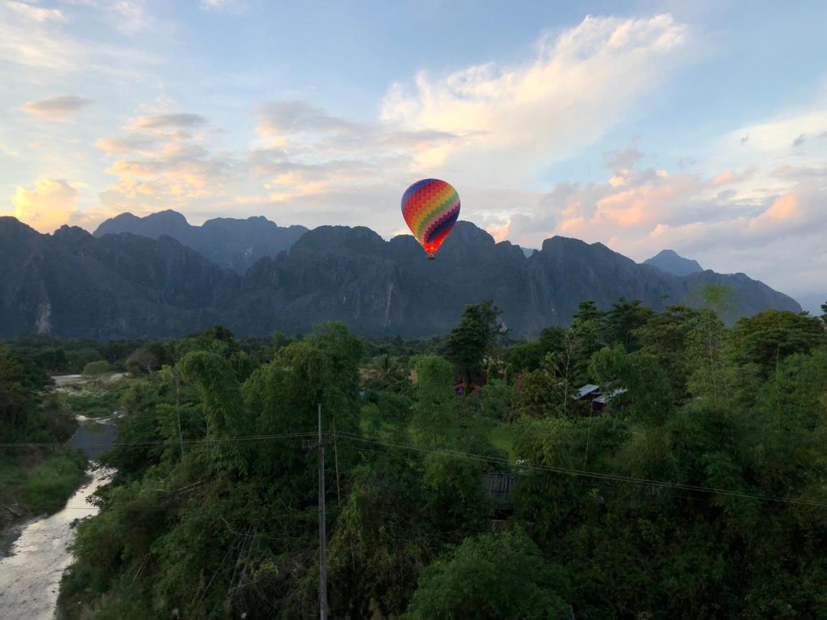 Blue Guesthouse Vang Vieng Luaran gambar
