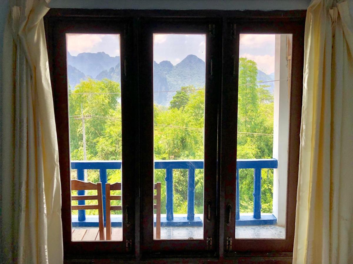 Blue Guesthouse Vang Vieng Luaran gambar