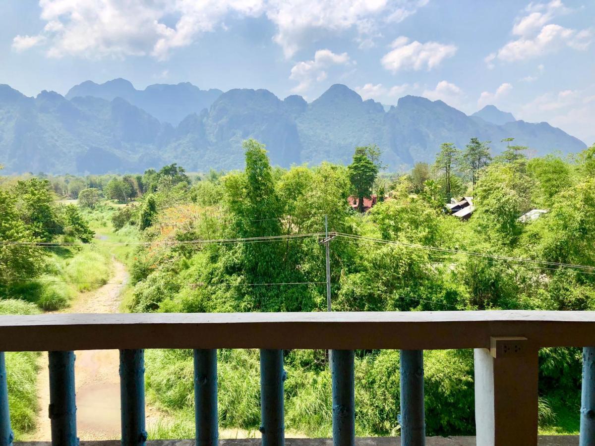 Blue Guesthouse Vang Vieng Luaran gambar